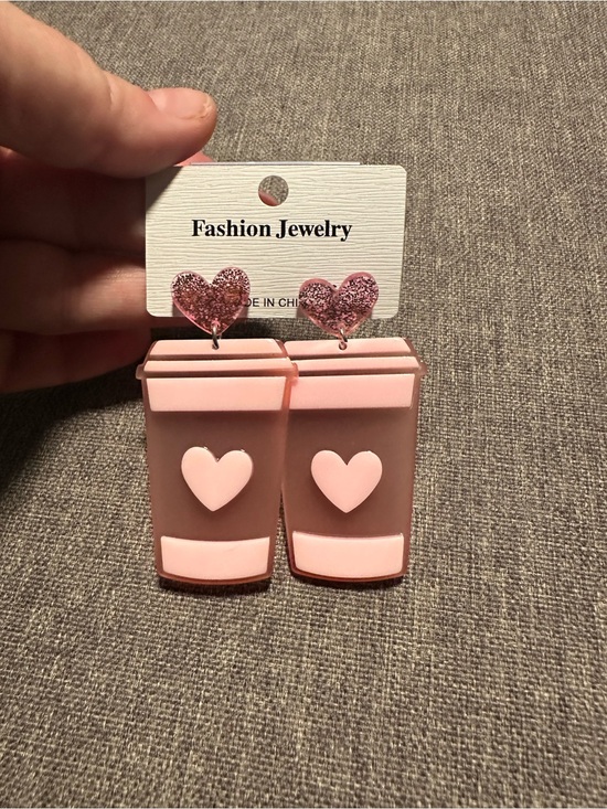 Jewelry - Adorable Coffee Cup Earrings NWT